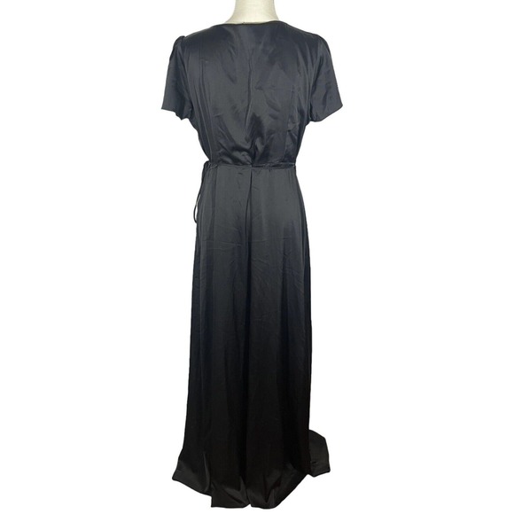 Baltic Born Black Wrap Dress - Picture 4 of 8